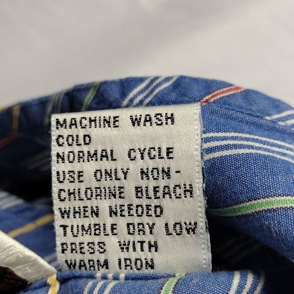 Sarah Bentley Vintage Striped Pearl Button Pleated Back Sleeveless Top - Picture 14 of 15